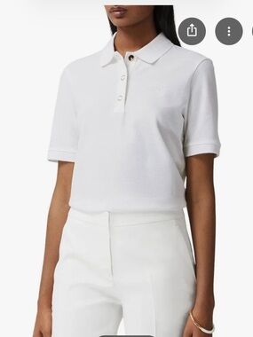 Burberry Ivory Polo Shirt